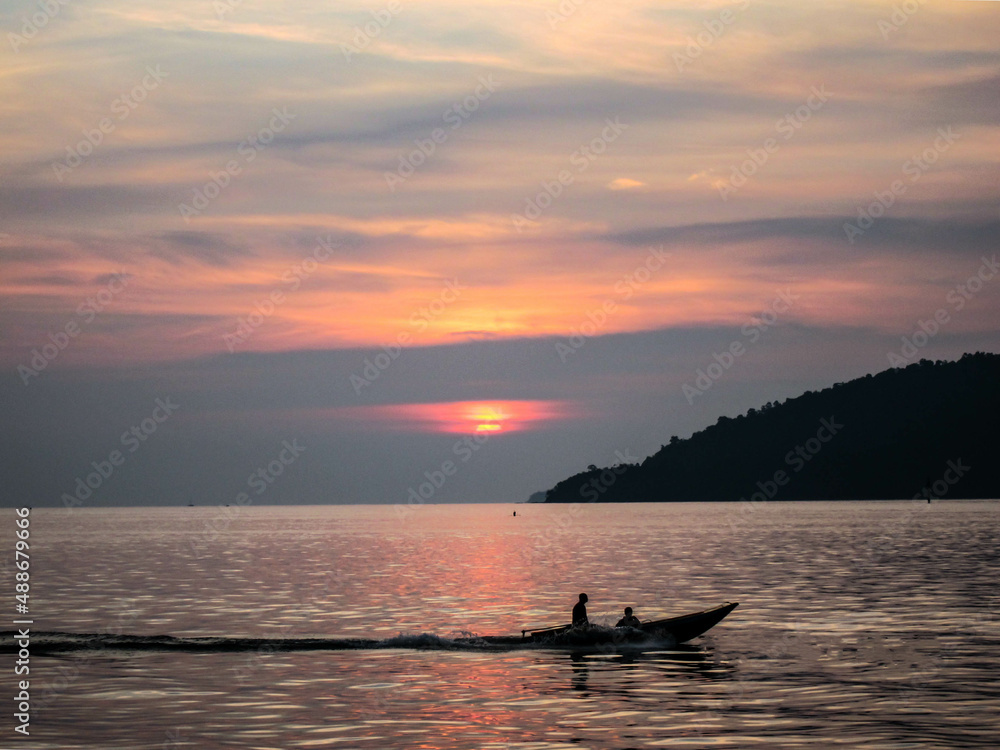 sunset in the sea sunset in the sea