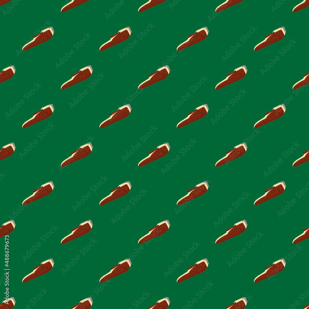 Fototapeta premium Clippers seamless pattern on. Vintage barber shops elements in doodle style.