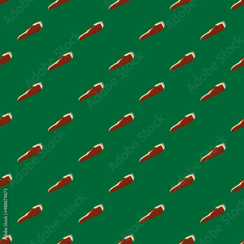 Clippers seamless pattern on. Vintage barber shops elements in doodle style.