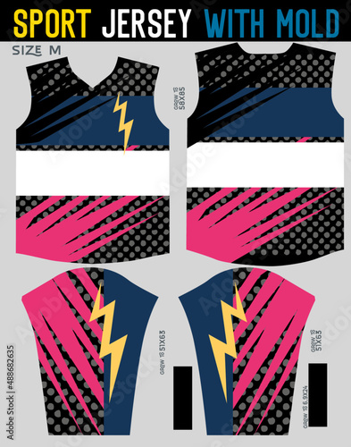 male jersey,fashion vector illustration with mold 62320