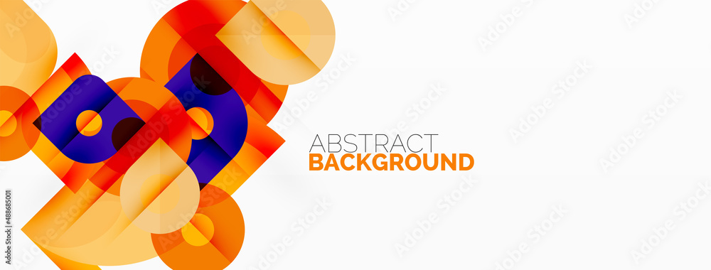 Colorful geometric pattern, minimal abstract background for wallpaper, banner, presentation