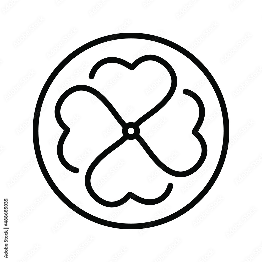 leaf clover icon. nature sign. vector illustration leaf clover icon. nature sign. vector illustration