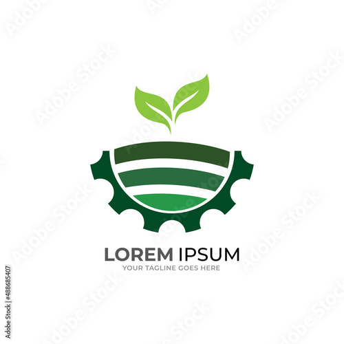 Agriculture logo template suitable for businesses and product names. This stylish logo design could be used for different purposes for a company, product, service or for all your ideas.