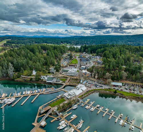 Wallpaper Mural Roche Harbor Drone Torontodigital.ca