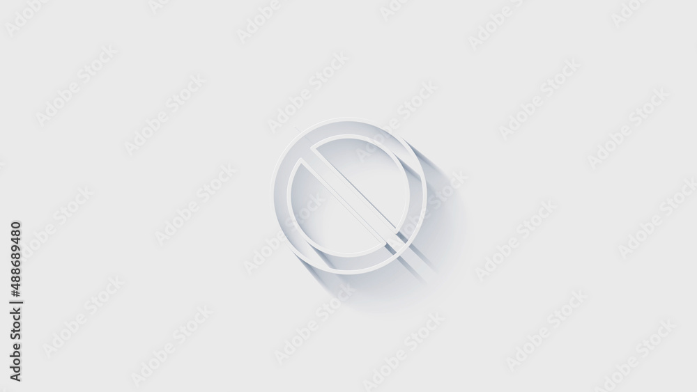 Web 3D shadow icon. Business. Email icon. Outline web icon. Motion graphics.