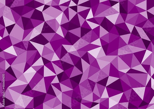 Abstract geometric low poly style vector illustration graphic background. Violet random color Abstract triangle vector. 
