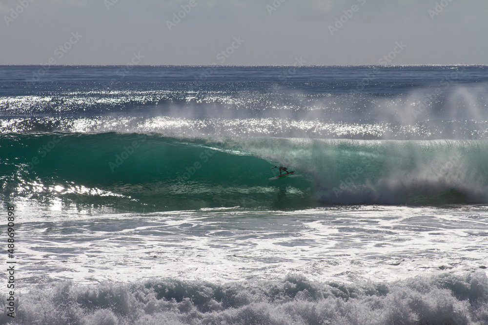 Fototapeta premium surfing the wave