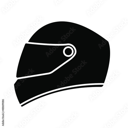 Helmet motorcycle icon. safety symbol. vector illustration