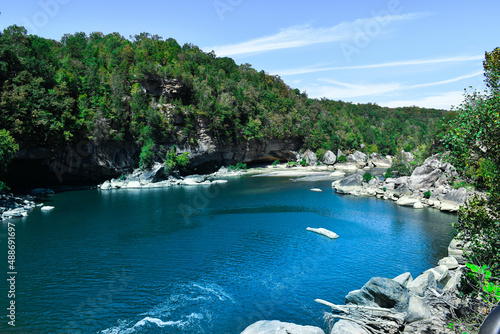 cumberland falls lagoon beach summer view
