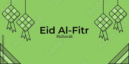 Eid al-fitr mubarak title text
