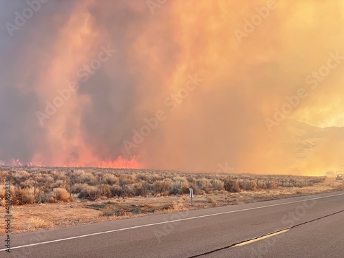 Airport Fire in Owens Valley, Inyo County, California