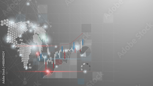 world polygon modern business concept wireless network connection vector