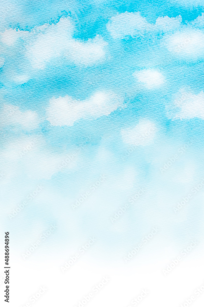 青空の水彩画