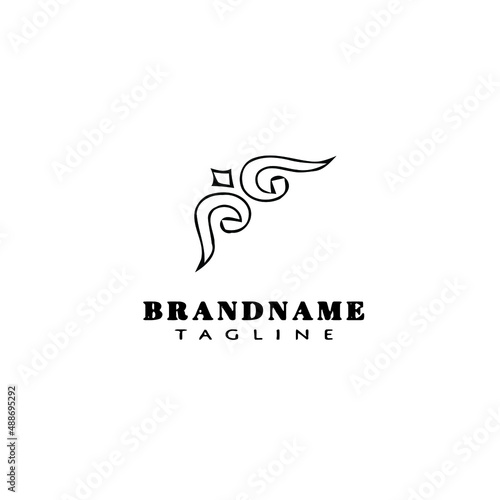 ornament logo icon design template vector illustration