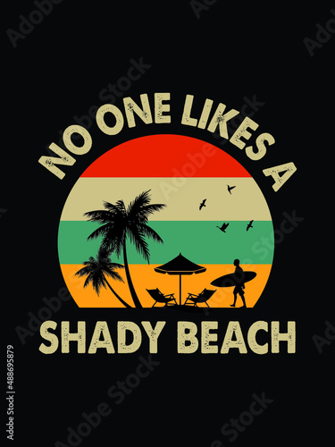 Vintage Summer Vacation T shirt design 