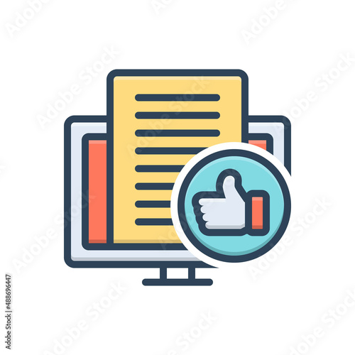 Color illustration icon for Surely