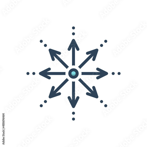 Color illustration icon for Expansion