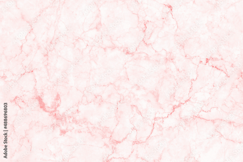 Fototapeta premium Pink marble seamless glitter texture background, counter top view of tile stone floor in natural pattern.
