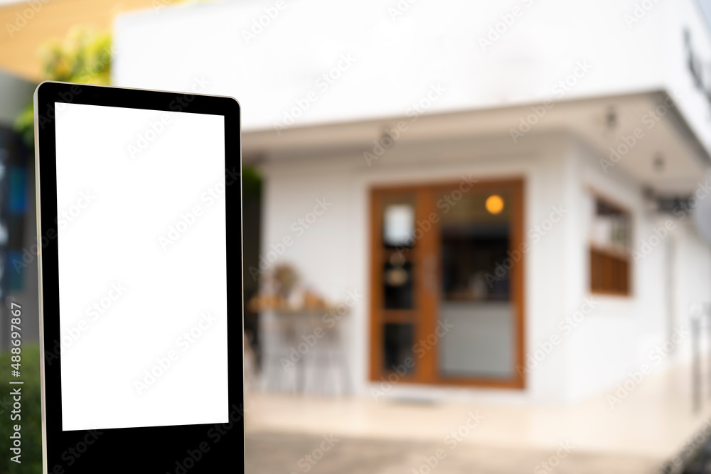 Front view Cafe shop & Restaurant design. Modern minimal metal black. Front view Cafe shop & Restaurant design. Modern minimal metal black.