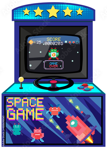 Arcade game machine isolated