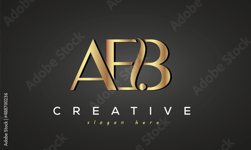 AEB creative luxury logo design photo