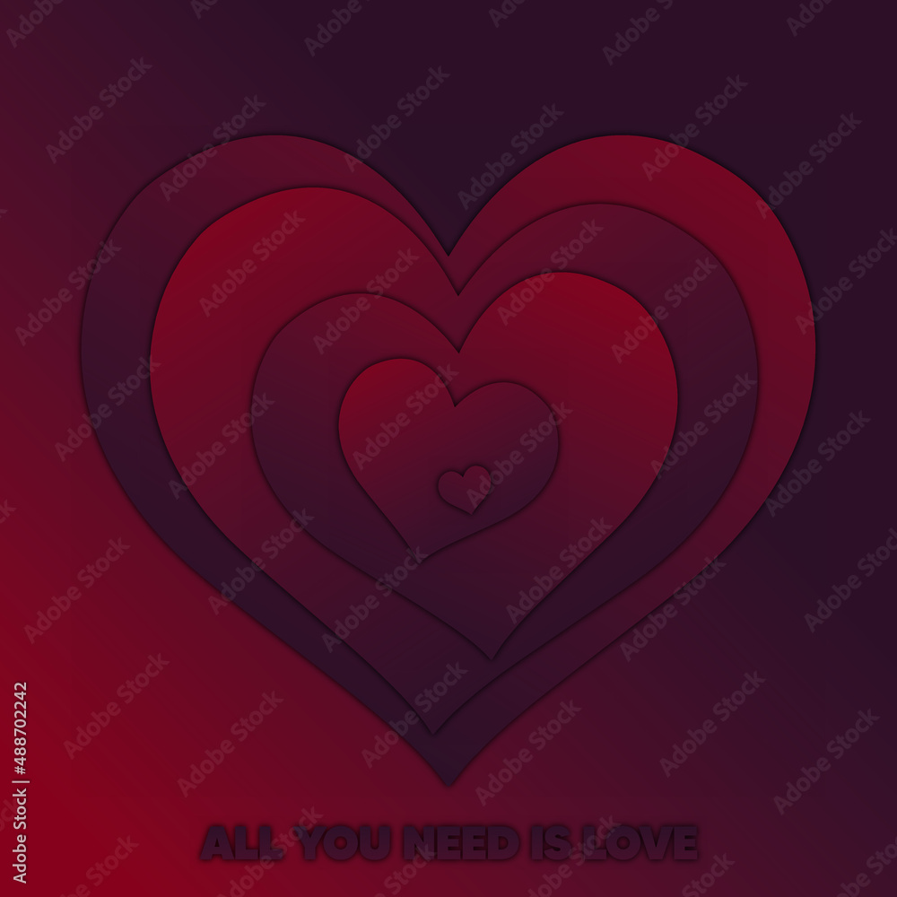 All You Need Is Love. Vector Illustration for poster, banner, flyer. All You Need Is Love. Vector Illustration for poster, banner, flyer.