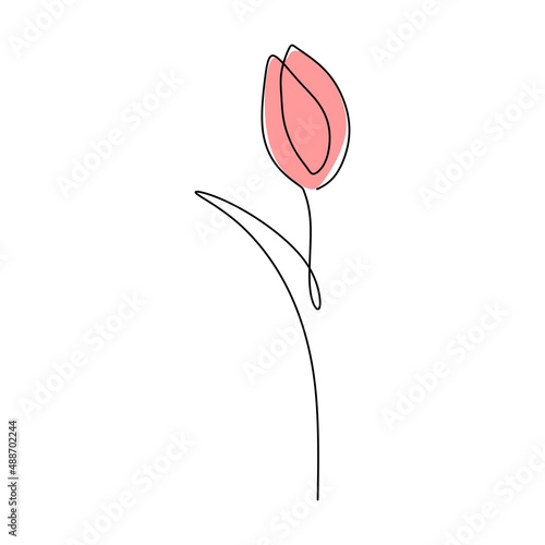 One continuous single line ...