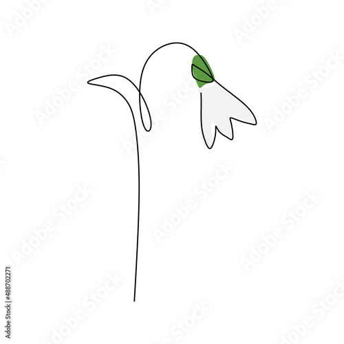 One continuous single line ...