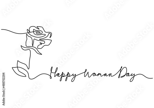 One continuous single line ...
