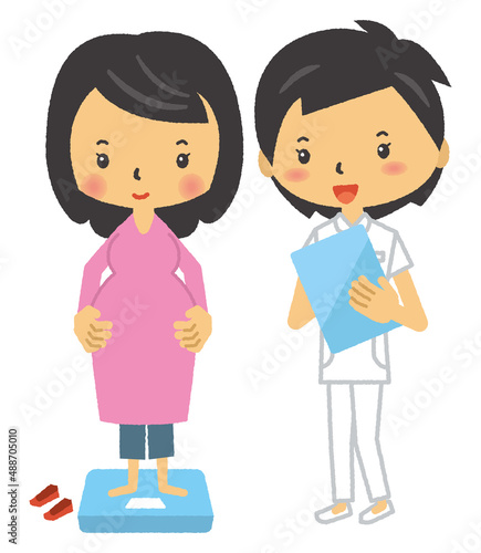 妊娠　妊婦　マタニティ　三頭身