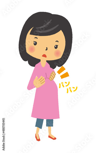 妊娠　妊婦　マタニティ　三頭身