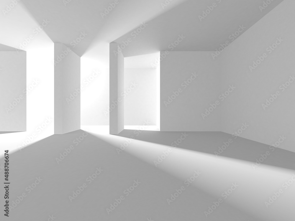 White Modern Background. Abstract Building Concept White Modern Background. Abstract Building Concept