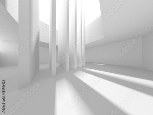 White Modern Background. Abstract Building Concept