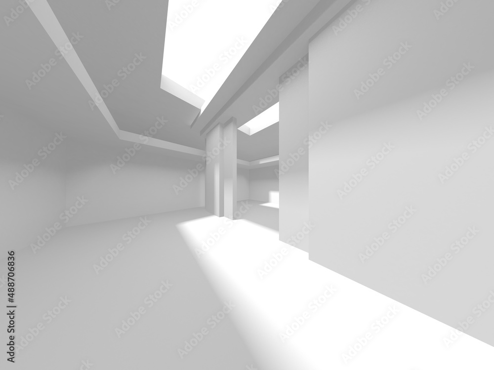 White Modern Background. Abstract Building Concept White Modern Background. Abstract Building Concept