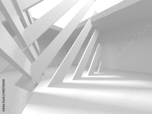 White Modern Background. Abstract Building Concept