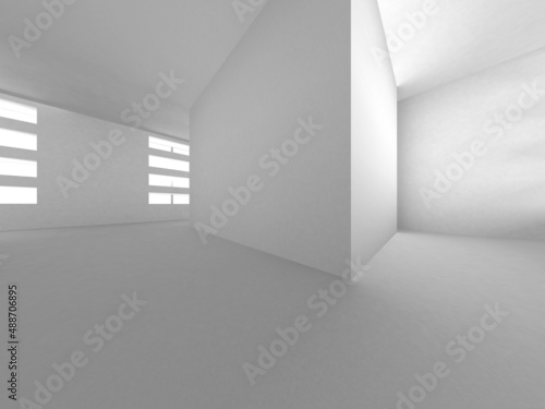 White Modern Background. Abstract Building Concept