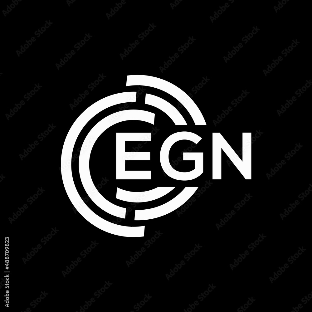 EGN letter logo design on black background. EGN creative initials letter logo concept. EGN letter design. EGN letter logo design on black background. EGN creative initials letter logo concept. EGN letter design.