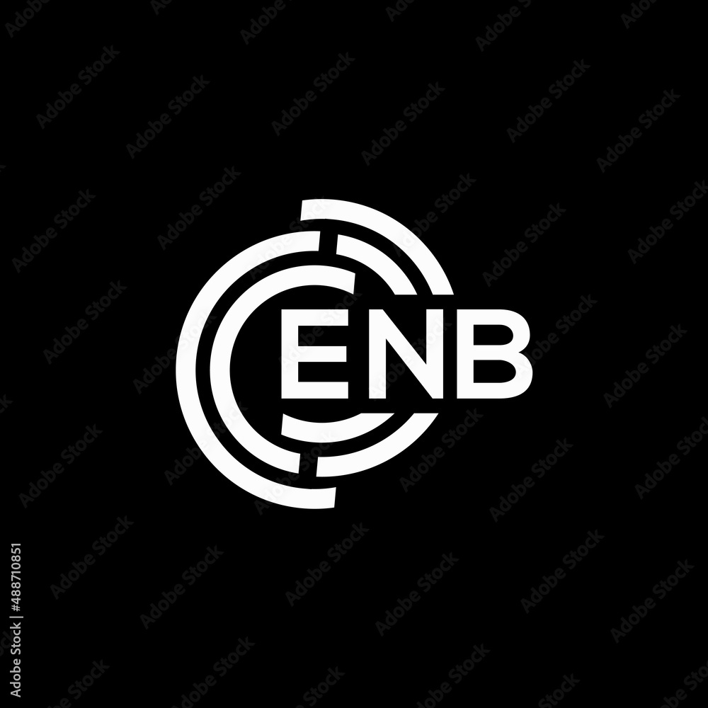ENB letter logo design on black background. ENB creative initials letter logo concept. ENB letter design. ENB letter logo design on black background. ENB creative initials letter logo concept. ENB letter design.