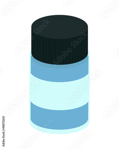 plastic bottle flat icon