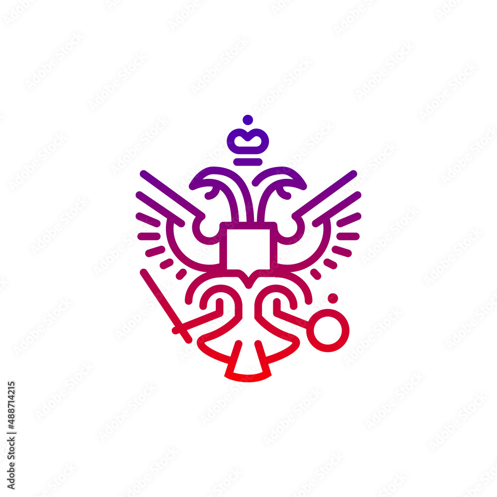 Simple Russian eagle logo Simple Russian eagle logo