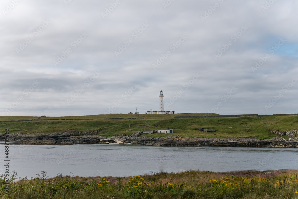 Rinns of Islay Lighthouse on the island of Orsay photographed from Islay