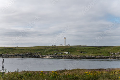 Rinns of Islay Lighthouse on the island of Orsay photographed from Islay