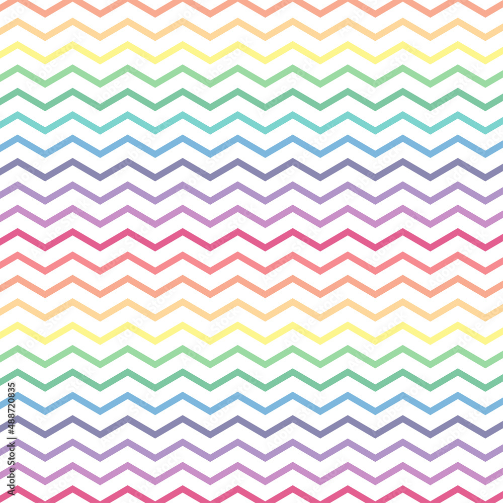 Repeating rainbow seamless zigzag pattern. Repeating rainbow seamless zigzag pattern.