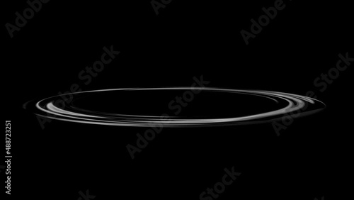 Low angle white water ripples dynamic effect transparent channel