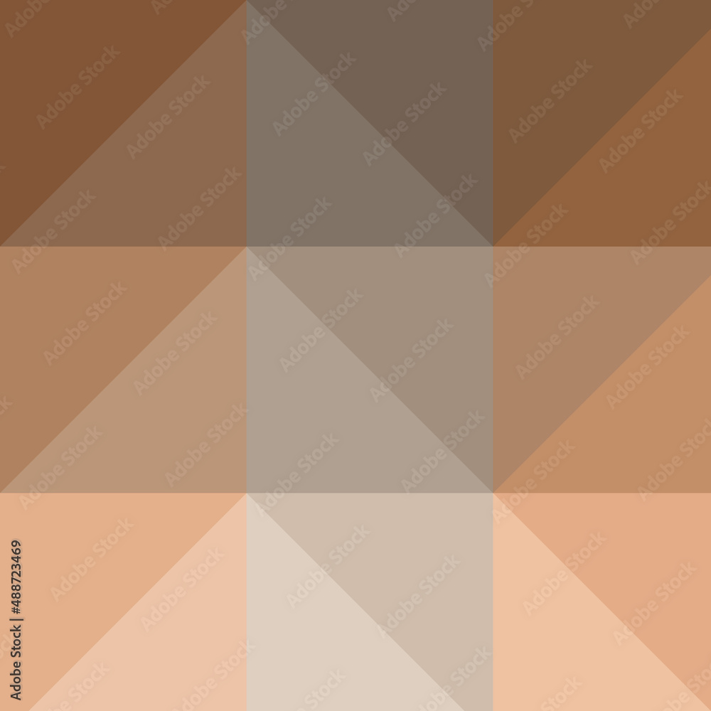 Fototapeta premium Abstract color Low-Polygones Generative Art background illustration