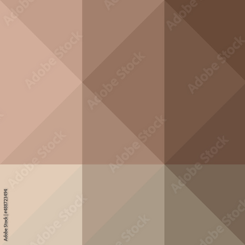 Abstract color Low-Polygones Generative Art background illustration