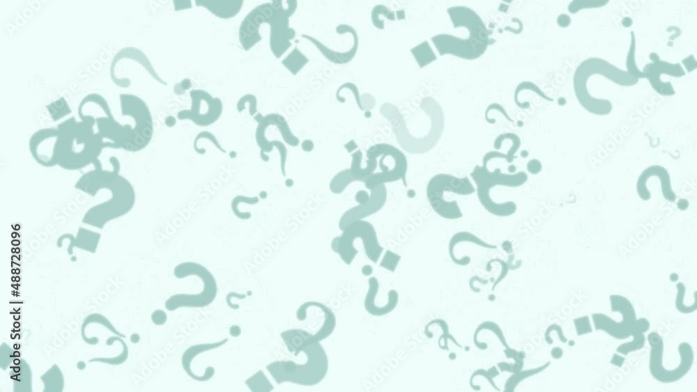 Question marks animation on white background Question marks animation on white background