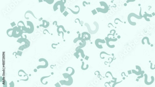 Wallpaper Mural Question marks animation on white background Torontodigital.ca