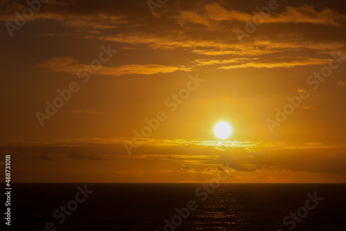 sunset over the sea