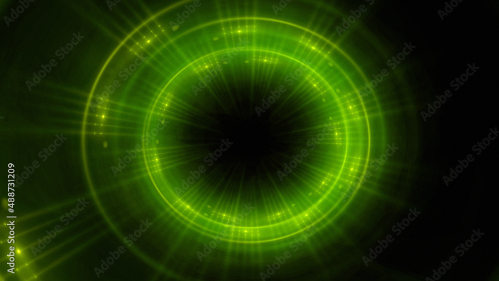 Bright abstract background with leaks. Blurred lighting tunnel. Magic portal. Vivid sphere lens Bright abstract background with leaks. Blurred lighting tunnel. Magic portal. Vivid sphere lens